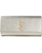 Saint Laurent Monogram Clutch - Lyst