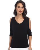 Kut From The Kloth V-Neck Cold Shoulder - Lyst