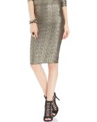 Material Girl Juniors Metallic Pencil Skirt - Lyst