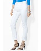 Ralph Lauren Lauren Petites Loaleita Ankle Pants - Lyst