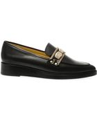 Toga Pulla Metaldetail Leather Loafers - Lyst