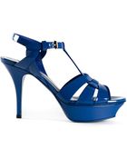 Saint Laurent 'Tribute' Sandals - Lyst