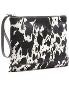 Marni Animal-Print Calf-Hair Clutch - Lyst