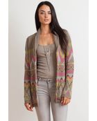 Goddis Florence Jacquard Boyfriend Cardigan - Lyst