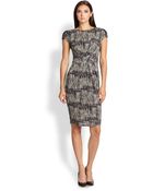 Max Mara Memo Printed Jersey Dress - Lyst