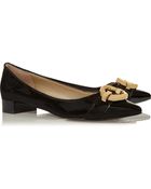 Diane von Furstenberg Darcey Patent-Leather Loafers - Lyst