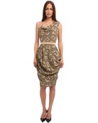 Vivienne Westwood Red Label Draped Metallic Dress - Lyst