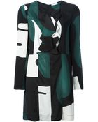 Marni Colour Block Print Dress - Lyst