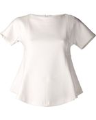 Carven Interlock Peplum Top - Lyst