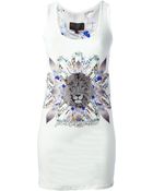 Philipp Plein Lion Jewel Print Tank Top - Lyst
