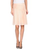 Alberta Ferretti Knee Length Skirt - Lyst