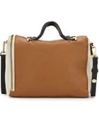 Halston Heritage Leather Baby Satchel With Strap - Lyst