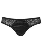 Topshop Satin And Lace Mini Knickers - Lyst