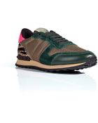 Valentino Leather Sneakers - Lyst