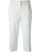 Jil Sander Cropped Trousers - Lyst