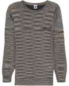 M Missoni Silk-Paneled Wool-Blend Sweater - Lyst