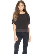 Rachel Zoe Ocho Boxy Open Back Top - Putty - Lyst