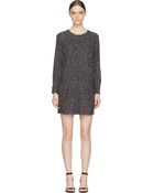 Nina Ricci Black And White Spotted Silk Romper - Lyst