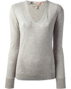 Burberry Brit Vecnk Sweater - Lyst