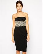 Forever Unique Melba Gem Encrusted Dress - Lyst