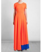 Roksanda Neon Colour Block Maxi Dress - Lyst