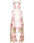 Dolce & Gabbana Printed Silk-Organza Gown - Lyst
