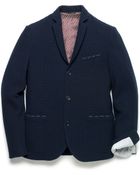 Patrizia Pepe Unlined Jacket With 3 Buttons In Jacquard Wool - Lyst