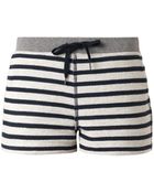 T By Alexander Wang Striped French-Terry Shorts - Lyst