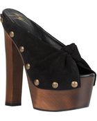 Giuseppe Zanotti Twist-Knot Platform Clogs - Lyst