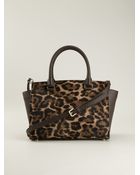 MICHAEL Michael Kors Large Selma Leopard Satchel - Lyst