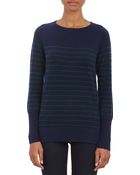 Barneys New York Thin-Stripe Cashmere Sweater - Lyst