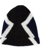 Neil Barrett Colour Block Beanie - Lyst