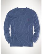 Polo Ralph Lauren V-Neck Long-Sleeved T-Shirt - Lyst