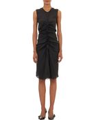 Isabel Marant Ruched Silk Georgette Humy Dress - Lyst