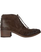 Marsell Gathered-Toe Ankle Boots - Lyst