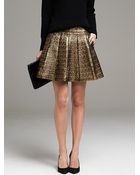 Banana Republic Gold Box Pleat Skirt - Lyst