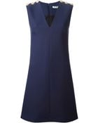 Kenzo V-Neck Dress - Lyst
