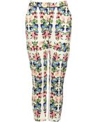 Topshop Tapestry Floral Cigarette - Lyst