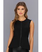 BCBGMAXAZRIA Abrielle Peplum Top - Lyst