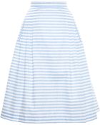 Natasha Zinko Pleated Midi Skirt - Lyst