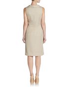 Zac Posen Cross-Collar Dress - Lyst