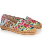 Dolce & Gabbana Printed Brocade Espadrilles - Lyst
