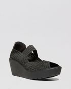Steven By Steve Madden Peep Toe Platform Wedge Mary Jane Sandals - Brynn - Lyst