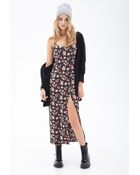 Forever 21 Floral Print Maxi Dress - Lyst