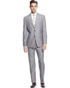 Calvin Klein Light Grey Peak Lapel Slim Fit Suit - Lyst