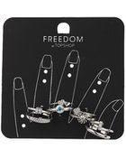 Topshop Sparkle Stone Ring Pack - Lyst