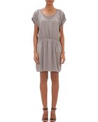 Barneys New York Embellished Blouson Dress - Lyst