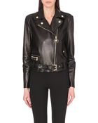 Versace Leather Jacket - Lyst