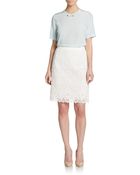 Dolce & Gabbana Rhinestone Bow Silk-Crepe Top - Lyst