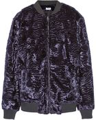Finds + Nomia Faux Shearling Bomber Jacket - Lyst